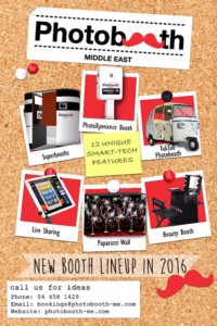 photo booth Dubai 2016 lineup innovations