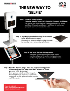 How it workds hologram selfie booth Dubai