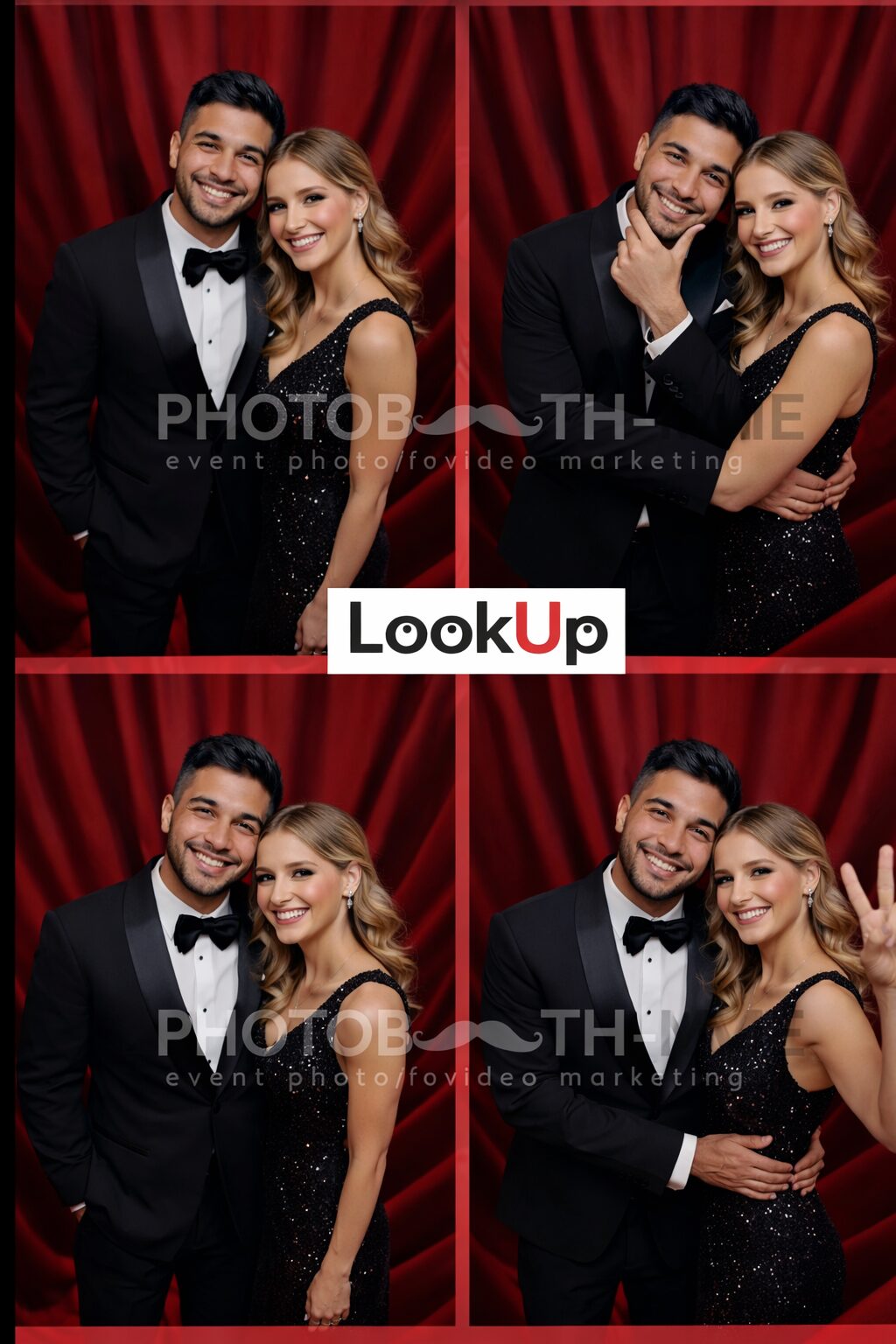 Look Up photo booth Dubai couple